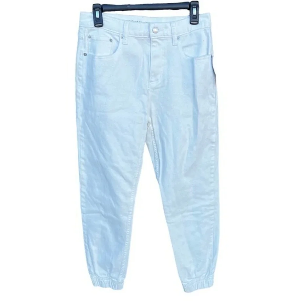 D4 Michael Kors White denim joggers NWT SZ 4